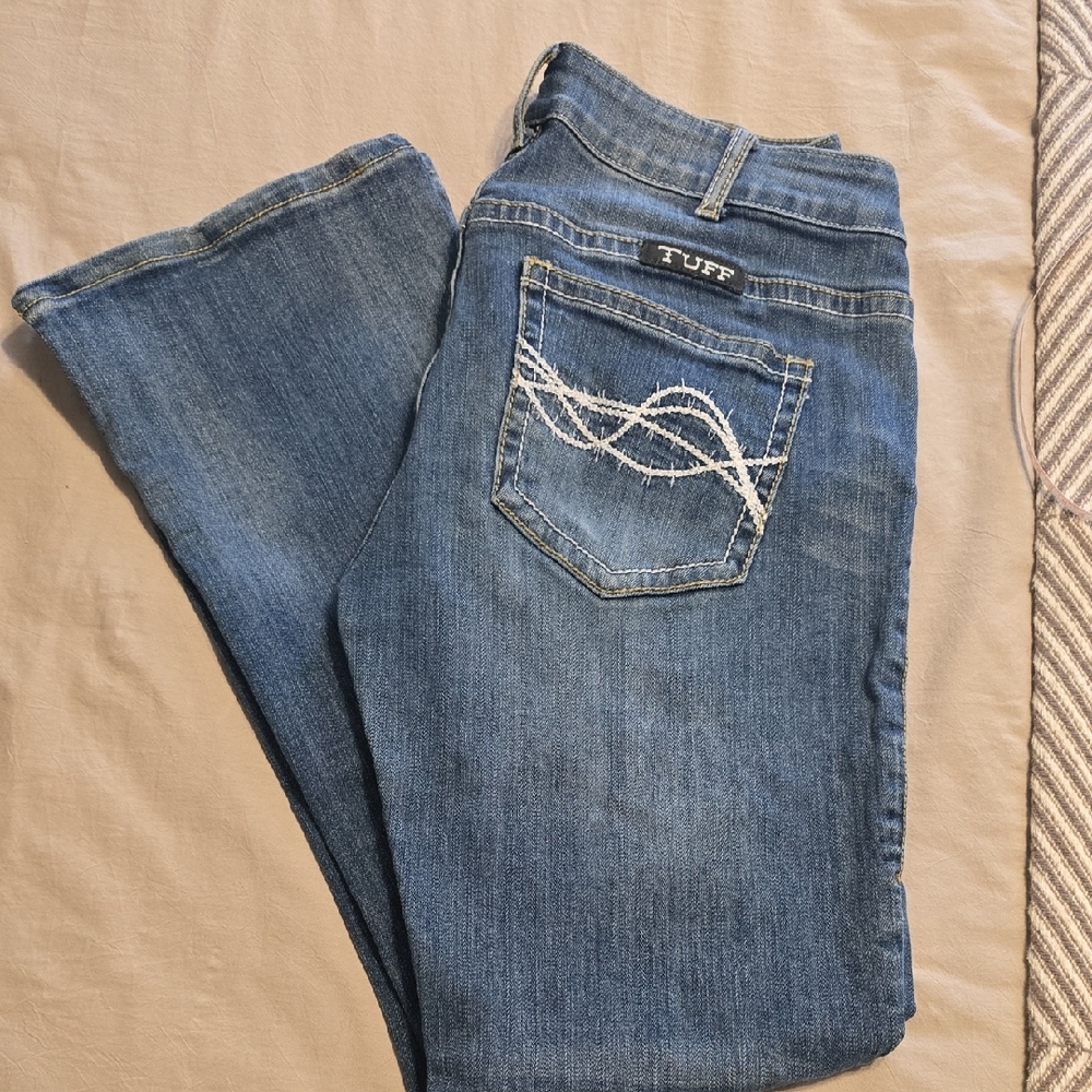 Cowgirl Tuff Classic Blue Boot Cut Jeans